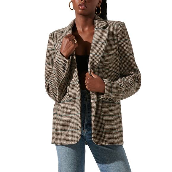 ASTR the Label Jackets & Blazers - Astr The Label Plaid Multicolor Harlow Blazer Size XS